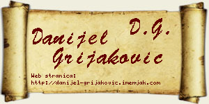 Danijel Grijaković vizit kartica